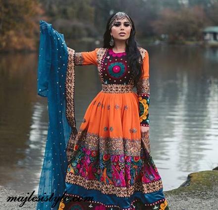 عکس مدل لباس مجلسی افغانی بچه گانه