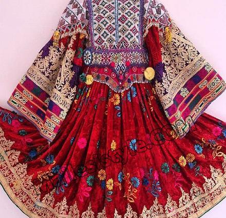 عکس مدل لباس مجلسی افغانی بچه گانه