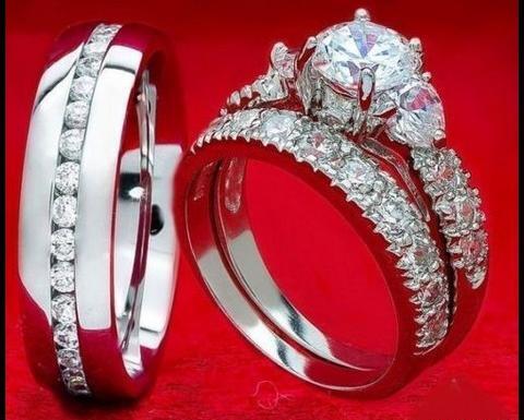عکس حلقه های نامزدی نقره