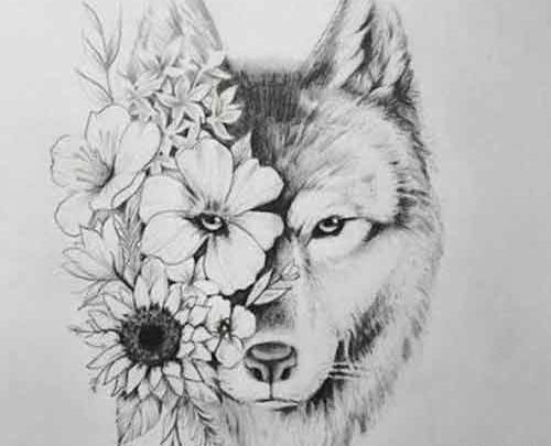 عکس گرگ واسه تاتو