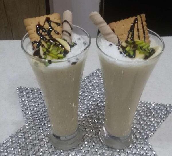 عکس شیر موز بستنی