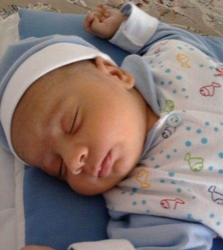 عکس نوشته چهل روزگیت مبارک پسرم