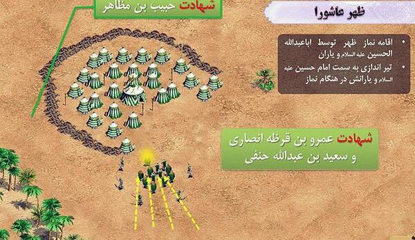 عکس امام حسین هنگام نماز