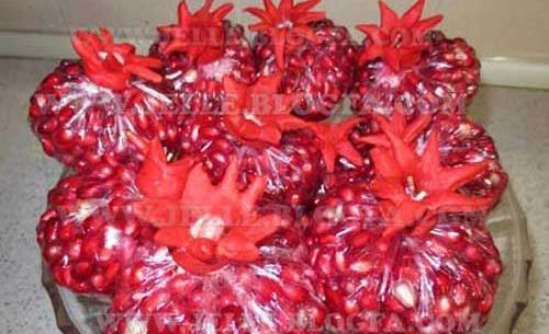 عکس ایده انار برای شب یلدا
