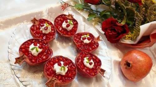 عکس ایده انار برای شب یلدا