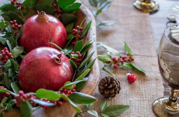 عکس ایده انار برای شب یلدا