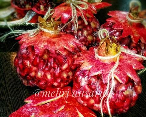 عکس ایده انار برای شب یلدا