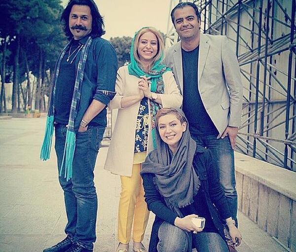 عکس بیتا خردمند و همسرش