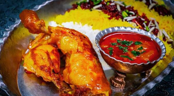 عکس سفره زرشک پلو با مرغ