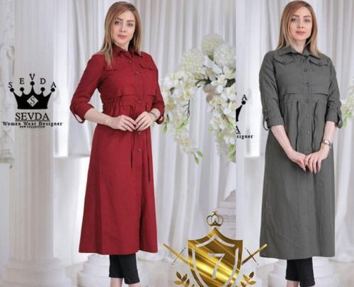 عکس مدل جدید مانتوهای نخی بلند