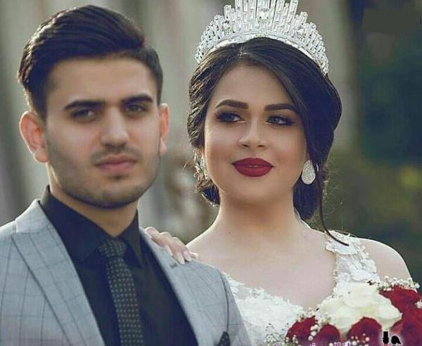 عکس عروس و داماد کنار هم