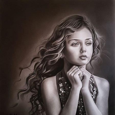 عکس طراحی پرتره های زنانه