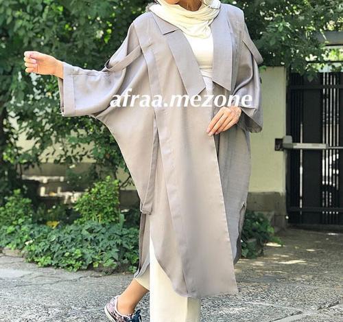 عکس مدل مانتو عبایی اسپرت جدید