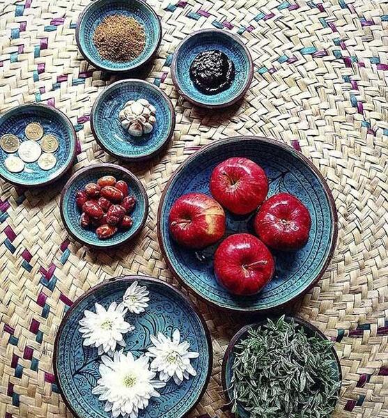 عکس ایده هفت سین در سینی