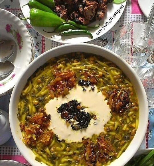 عکس یه کاسه آش رشته