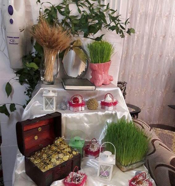 عکس ایده برای سفره هفت سین ساده