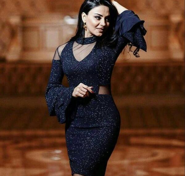 عکس لباس مجلسی کوتاه لمه دار
