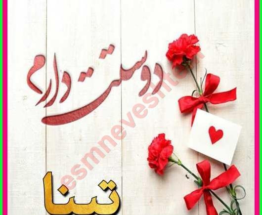 عکس تولدت مبارک تینا