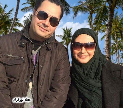 عکس خانوادگی لعیا زنگنه وهمسرش