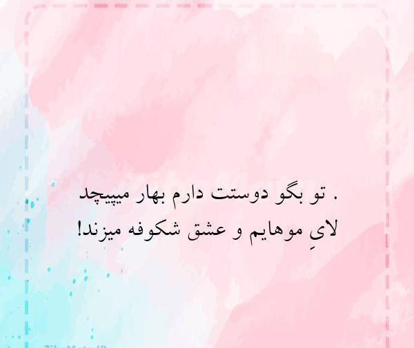 عکس نوشته شکوفه دوستت دارم