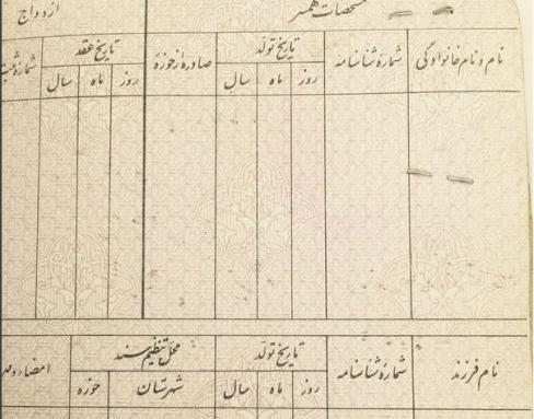 عکس شناسنامه بنیامین