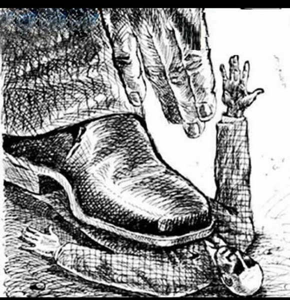 عکس مفهومی ظلم