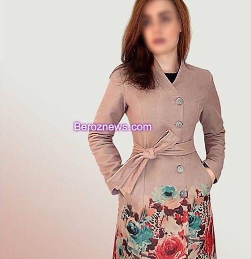 عکس مدل مانتو دخترانه طرح دار
