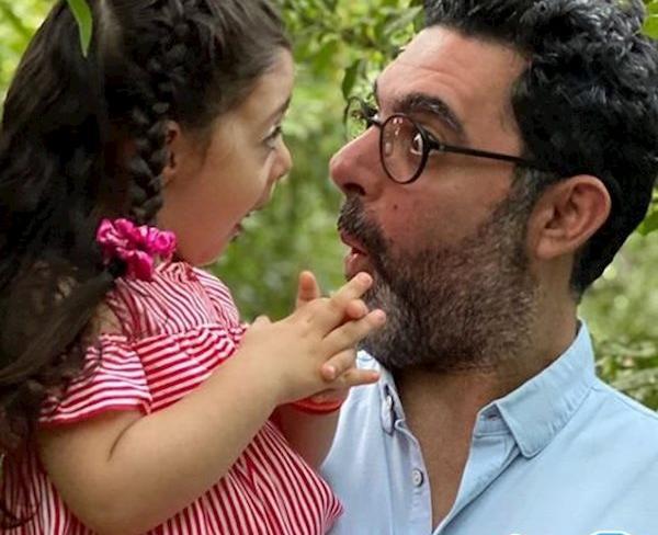 عکس محسن کیایی و دخترش