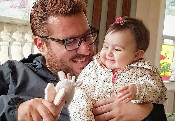 عکس محسن کیایی و دخترش
