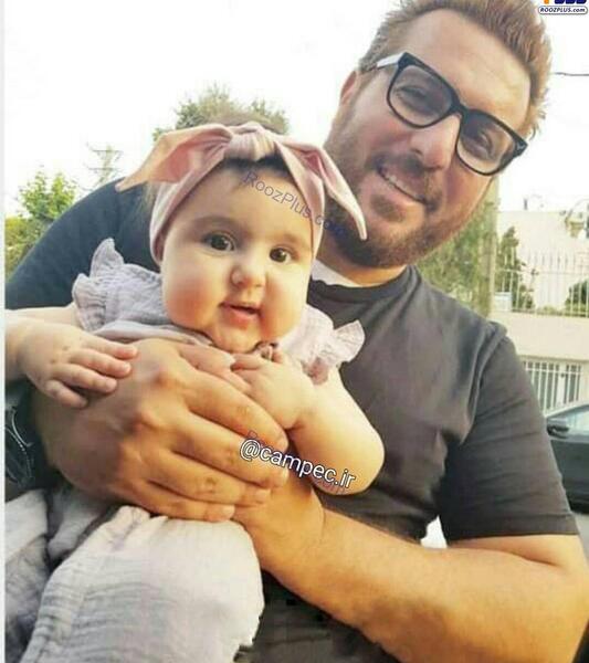 عکس محسن کیایی و دخترش