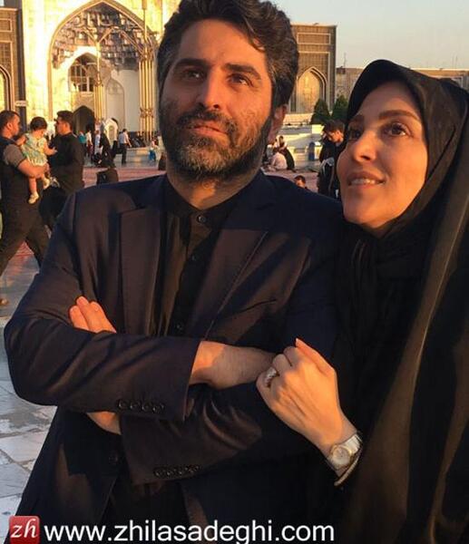 عکس عروسی ژیلا صادقی با همسرش