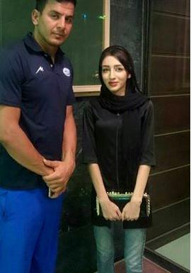 عکس حامد لک و دوست دخترش