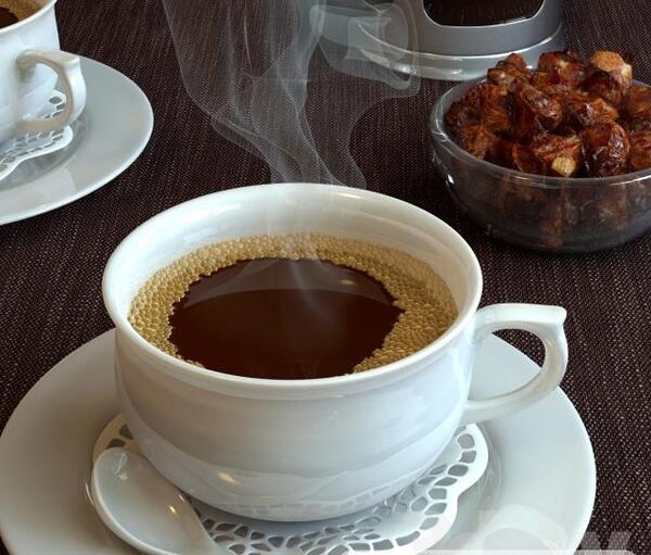 عکس سه بعدی قهوه