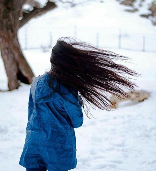 عکس فیک دخترونه تو برف