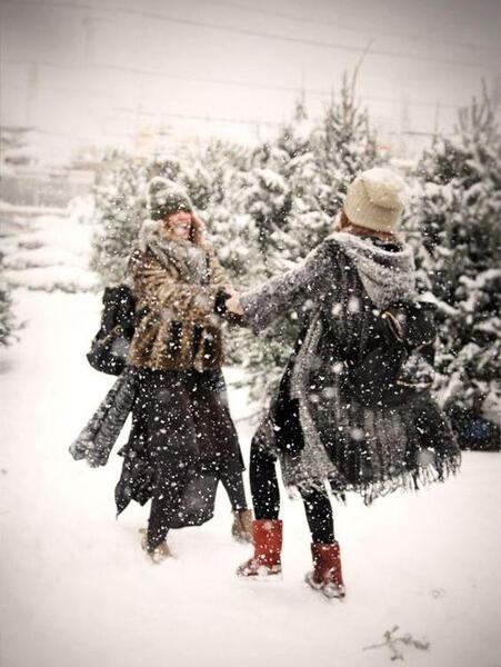 عکس فیک دخترونه تو برف