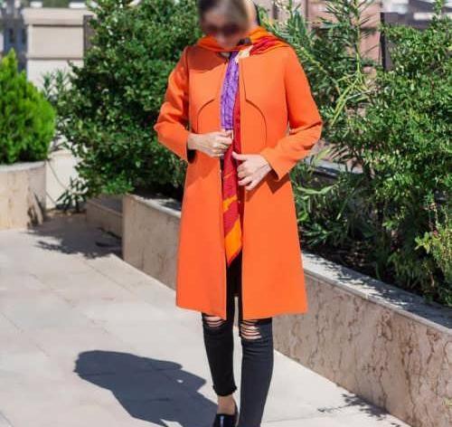 عکس مانتو نارنجی