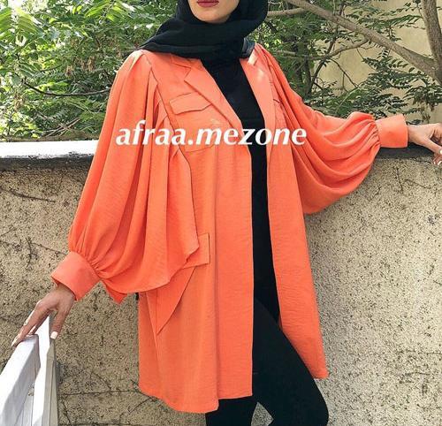 عکس مانتو نارنجی