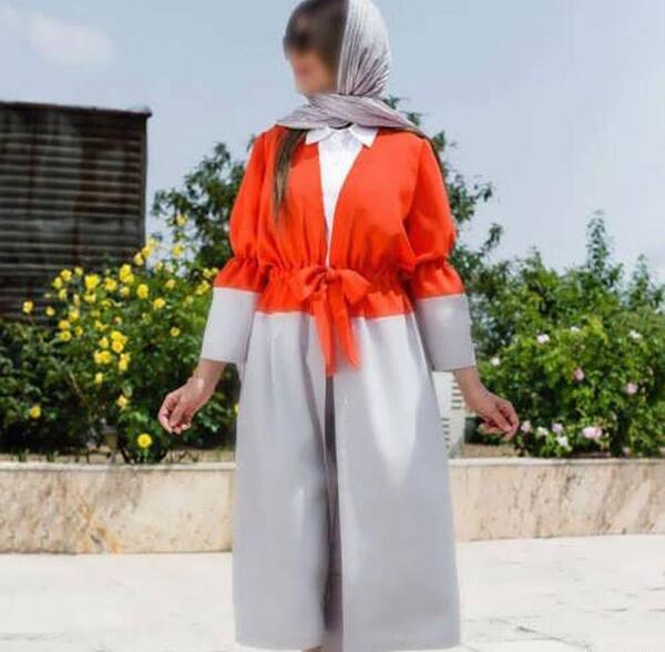 عکس مانتو نارنجی