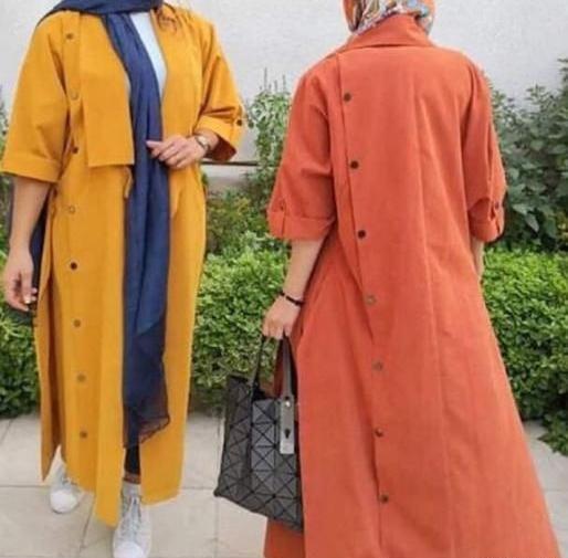 عکس مانتو نارنجی