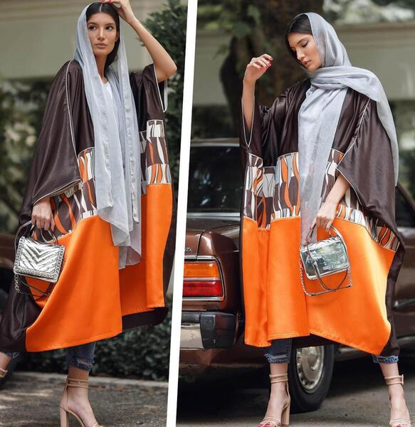 عکس مانتو نارنجی