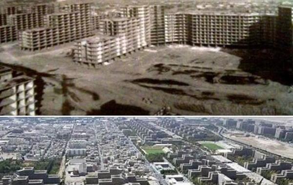 عکس هوایی از شهرک اکباتان