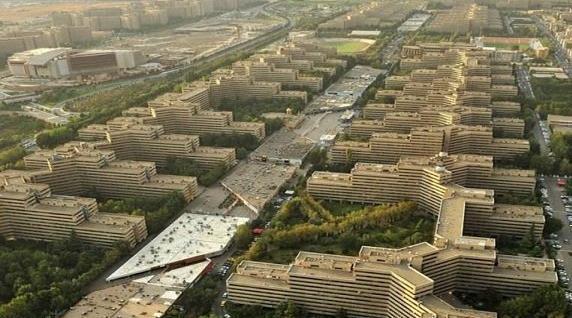 عکس هوایی از شهرک اکباتان