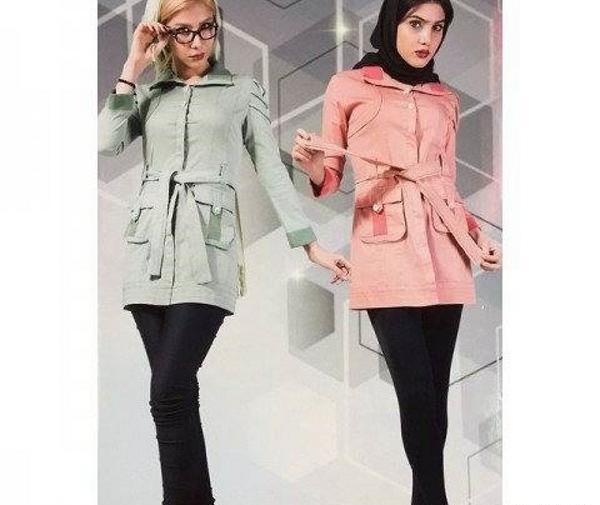 عکس مانتو دخترانه کوتاه اسپرت