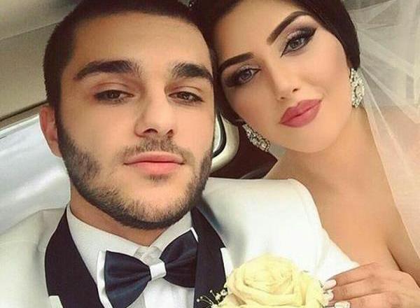 عکس عروس و داماد در آغوش هم