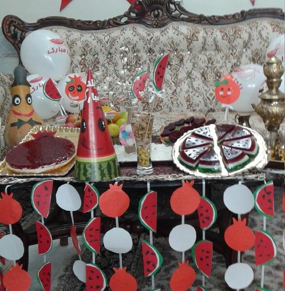 عکس تزیین پف فیل شب یلدا
