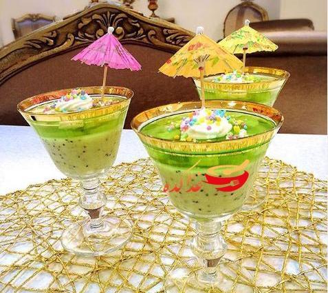 عکس ژله لیوانی کج