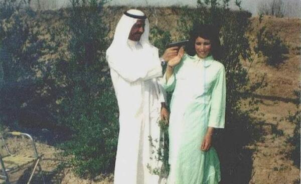 عکس ساجده زن صدام