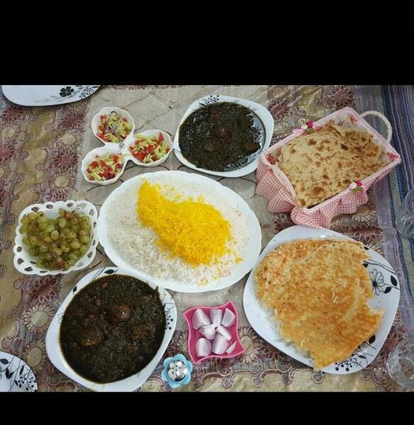 عکس قورمه سبزی فیک