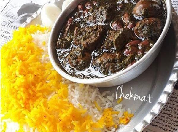 عکس قورمه سبزی فیک