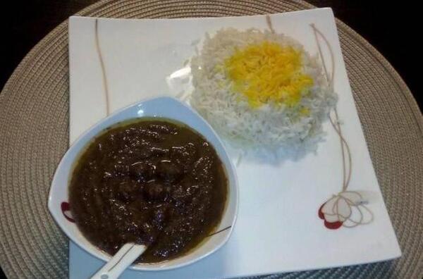 عکس قورمه سبزی فیک